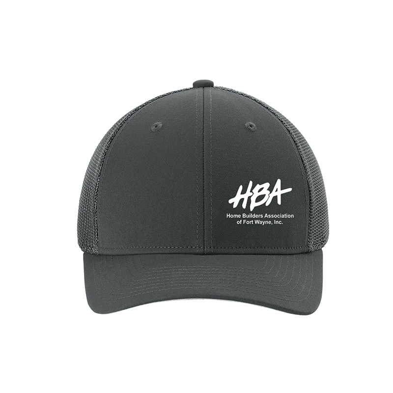 HBA - STC60 Sport-Tek Stretch-Tek Mesh Back Cap - Iron Grey/Iron Grey