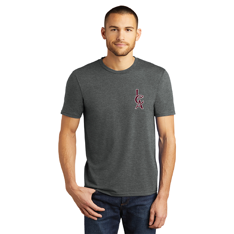 LCA - DM130 District Perfect Tri Tee LCA Logo, Heathered Charcoal